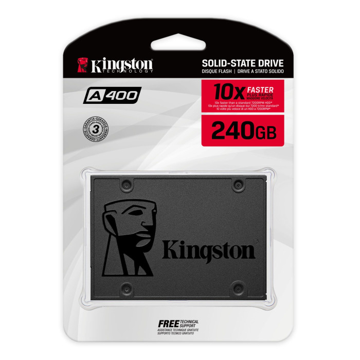KINGSTON DISCO SOLIDO 240GB SSD 2.5" SATA (A400)