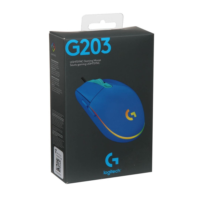 LOGITECH MOUSE GAMER LIGHTSYNC 8000 DPI RGB (G203)