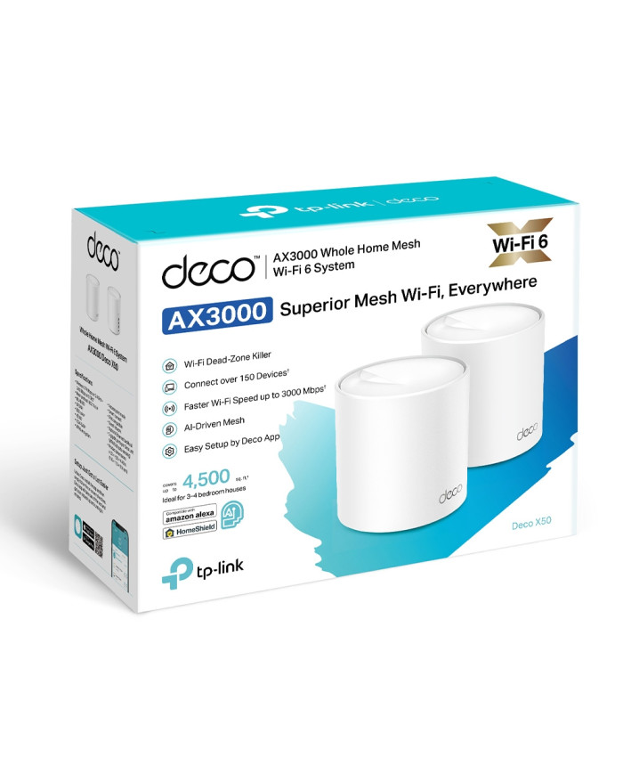 TP-LINK DECO WIFI 6 AX3000 MESH GIGABIT 2*PACKS (DECO X50)