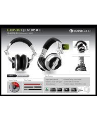 AUDIFONO EUROCASE HEADPHONE DJ JACK 3.5mm (EUHP-089)