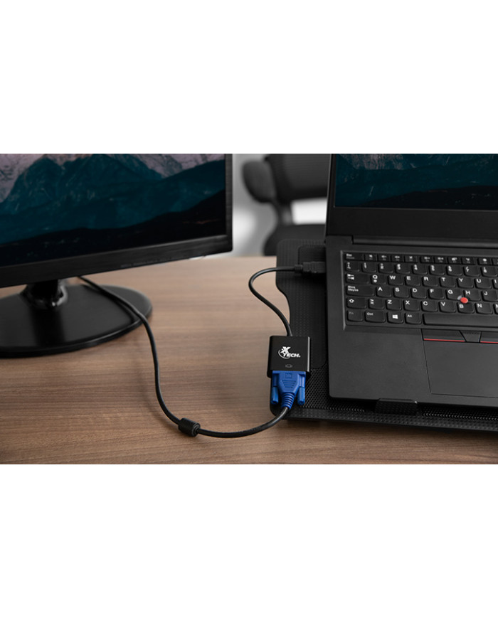 XTECH ADAPTADOR DE VIDEO HDMI A VGA (XTC-363)