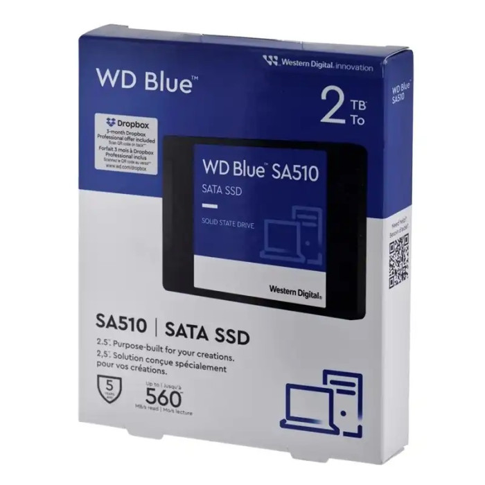 WD DISCO SOLIDO 2TB SSD 2.5" BLUE SATA