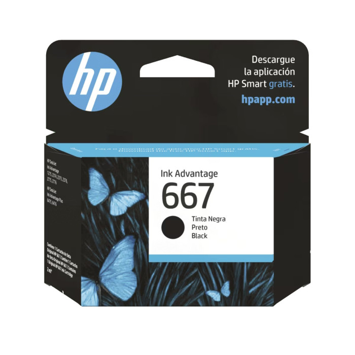 HP CARTUCHO ORIGINAL 667 NEGRO