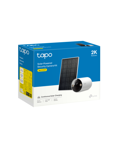TP-LINK TAPO CAMARA DE SEGURIDAD PANEL SOLAR 3MP WIFI EXTERIOR IP65 (C410 KIT)