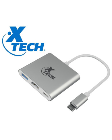 XTECH HUB MULTIPUERTOS USB-C 3 EN 1 (XTC-565)