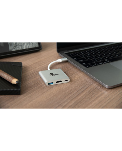 XTECH HUB MULTIPUERTOS USB-C 3 EN 1 (XTC-565)