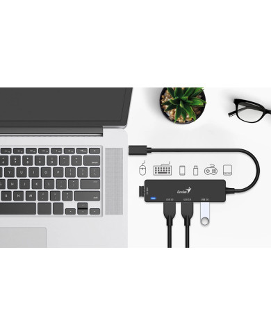 GENIUS HUB USB-C a USB 3.0 *4 (UH-400)