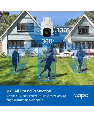 TP-LINK TAPO CAMARA DE SEGURIDAD 2MP WIFI GIRATORIA EXTERIOR IP65 (C500)