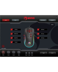 MARVO MOUSE GAMER SCORPION TEPO 60 7200 DPI RGB (M358)