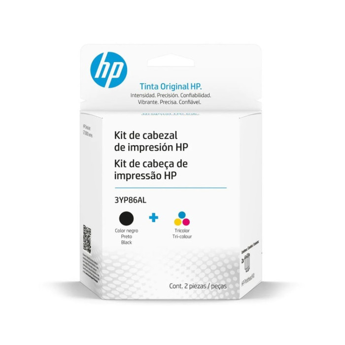 KIT CABEZAL IMPRESORA HP NEGRO Y COLOR (3YP86AL)