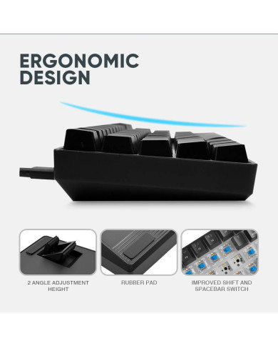 ARMAGGEDDON TECLADO MECANICO GAMER 60% (MKA-1C Nex)