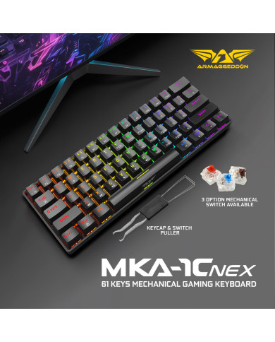 ARMAGGEDDON TECLADO MECANICO GAMER 60% (MKA-1C Nex)
