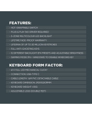 ARMAGGEDDON TECLADO MECANICO GAMER 60% (MKA-1C Nex)
