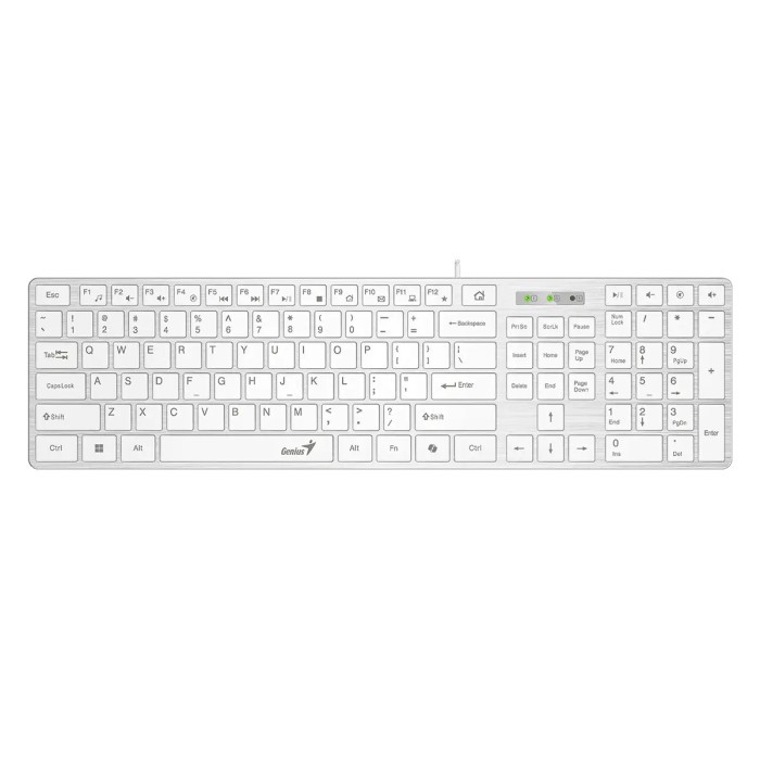 GENIUS TECLADO BLANCO SLIMSTAR 126 USB