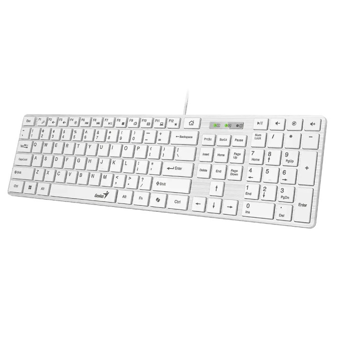 GENIUS TECLADO BLANCO SLIMSTAR 126 USB
