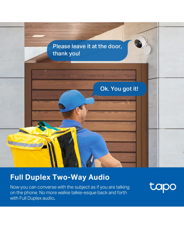TP-LINK TAPO CAMARA DE SEGURIDAD WIFI 4MP IP66 (C120)