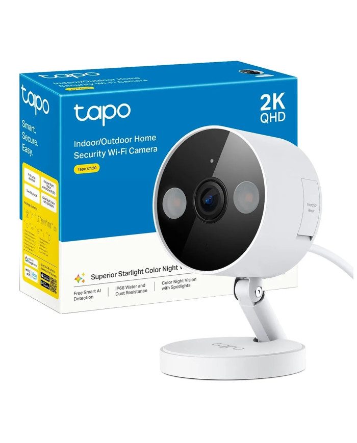 TP-LINK TAPO CAMARA DE SEGURIDAD WIFI 4MP IP66 (C120)