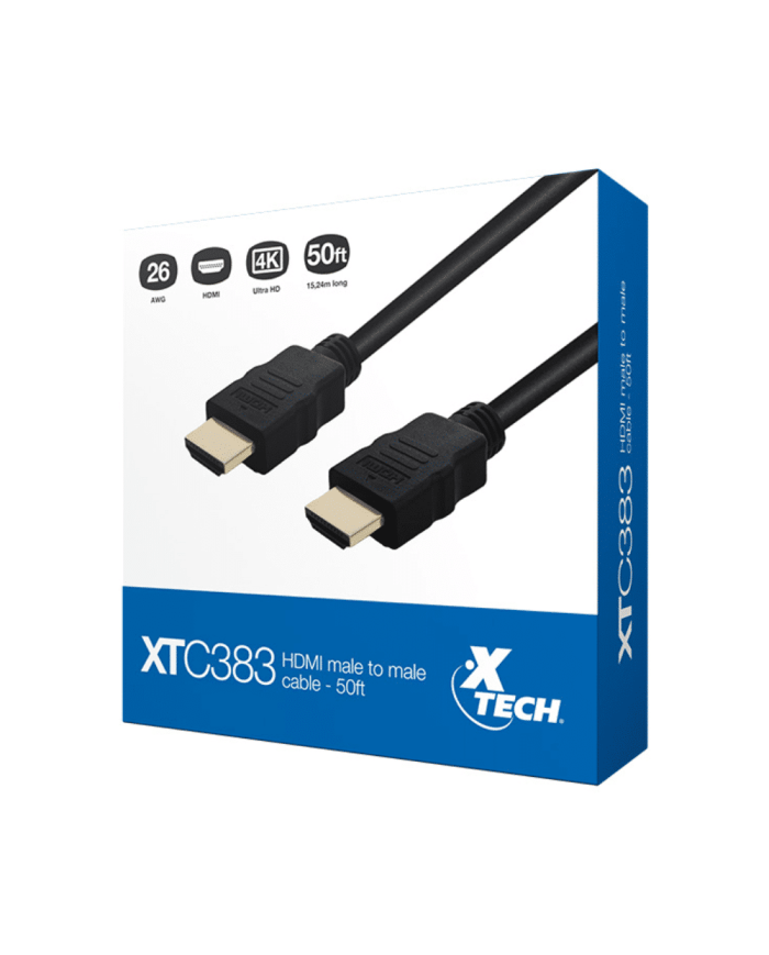 XTECH CABLE DE VIDEO HDMI 4K 15mts (XTC-383)