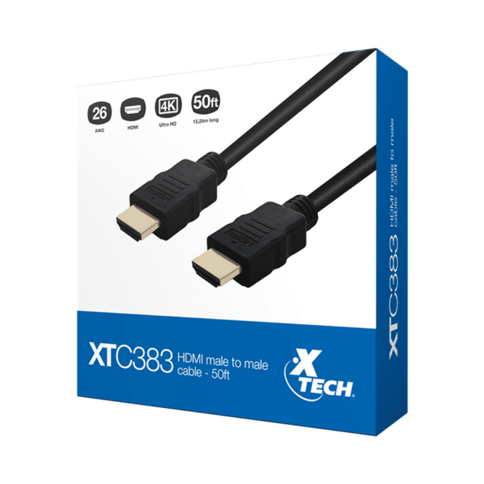 XTECH CABLE DE VIDEO HDMI 4K 15mts (XTC-383)