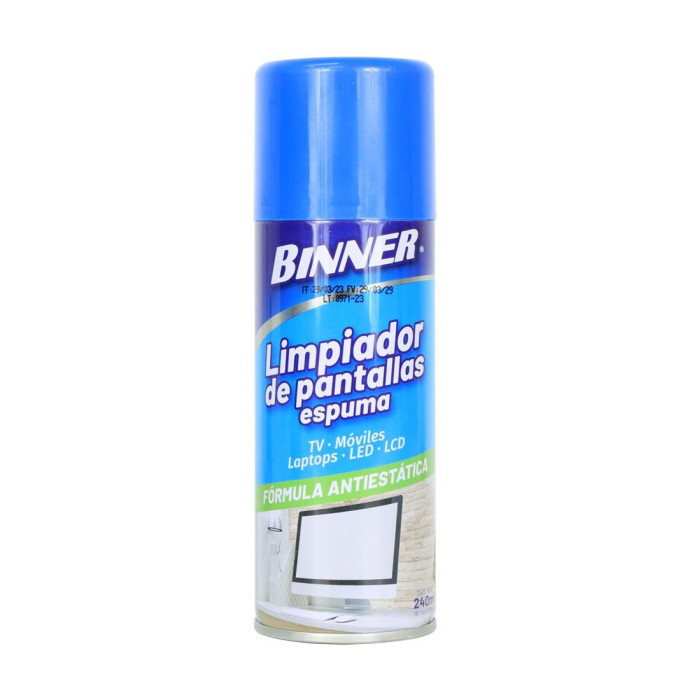BINNER SRAY ESPUMA LIMPIADORA DE PANTALLA 240ML