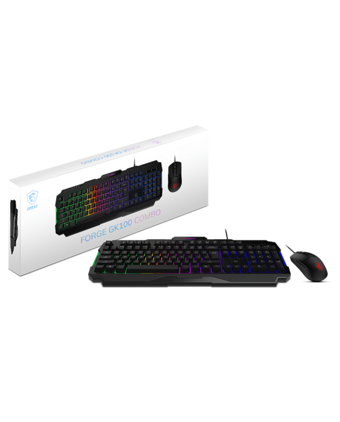 MSI COMBO GAMER TECLADO + MOUSE RGB (GK100)