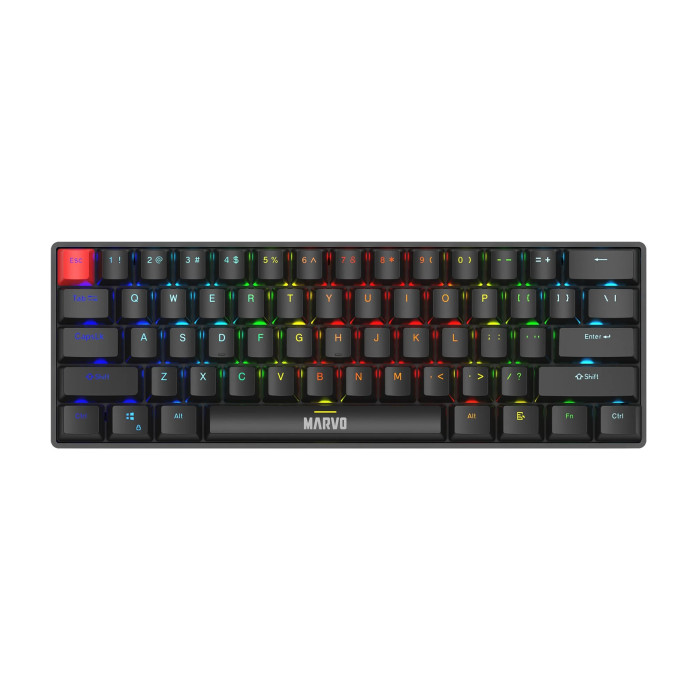 MARVO TECLADO MECANICO GAMER 60% RGB (KG933G)