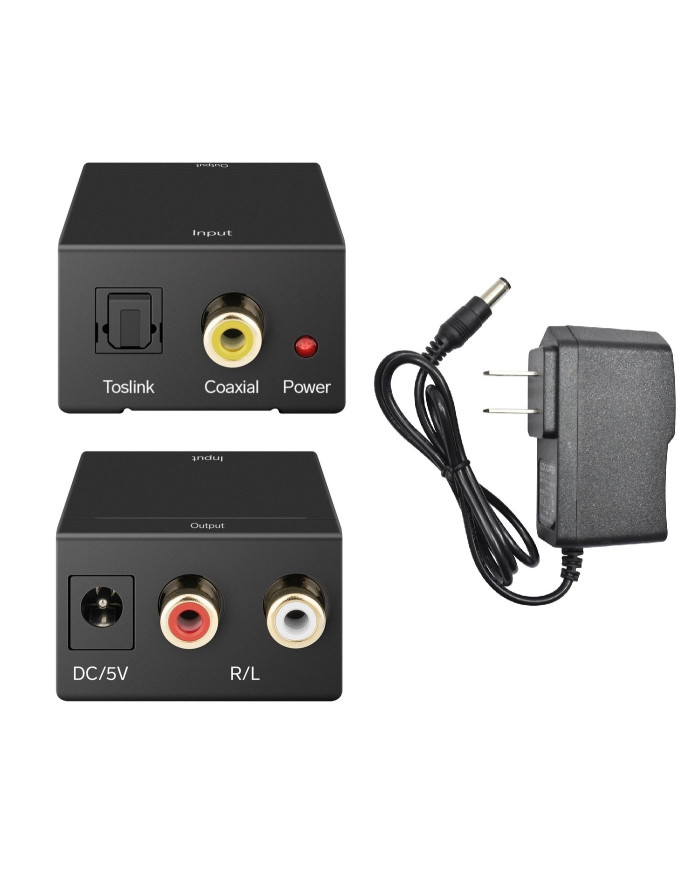 EVL CONVERTIDOR AUDIO OPTICO DIGITAL A RCA (CC-201)