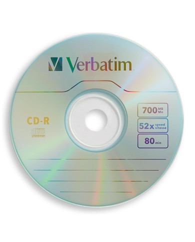 VERBATIM CD-R BLANCO GRABABLE 100 UNI (96524)