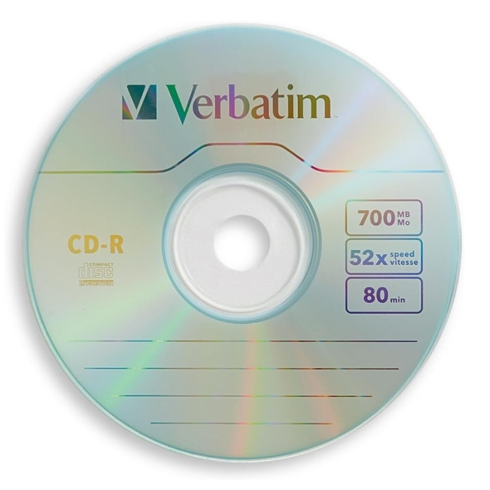 VERBATIM CD-R BLANCO GRABABLE 100 UNI (94554)