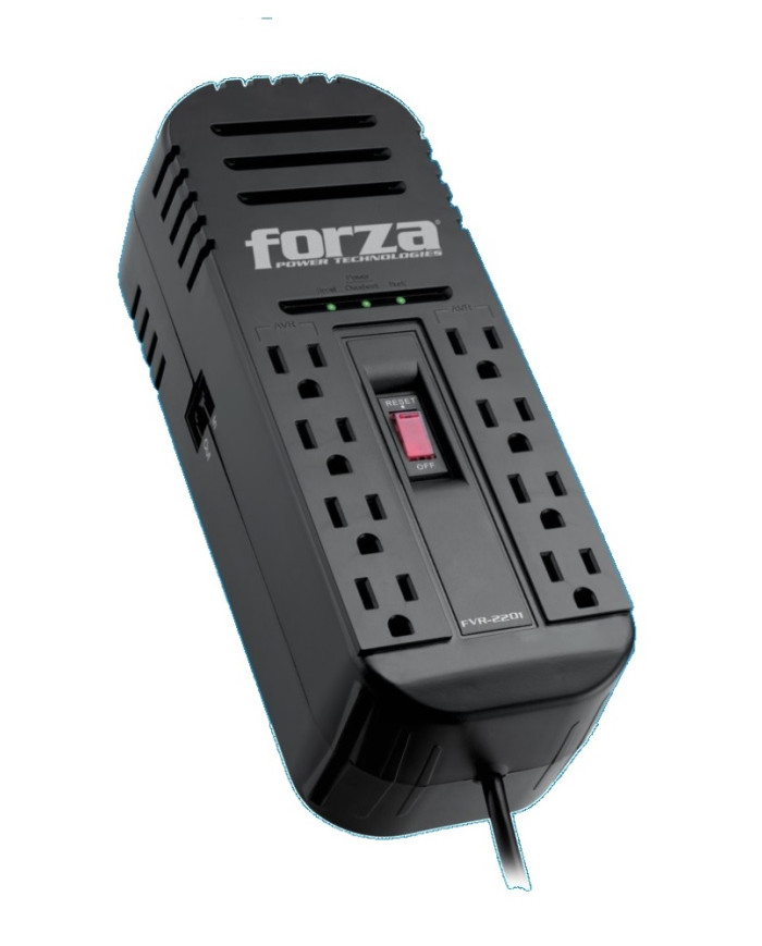 FORZA REGULADOR DE VOLTAJE 2200VA 8 TOMAS (FVR-2201)