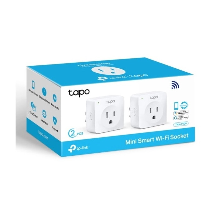 TP-LINK ENCHUFE INTELIGENTE WIFI 2*PACKS (P100)