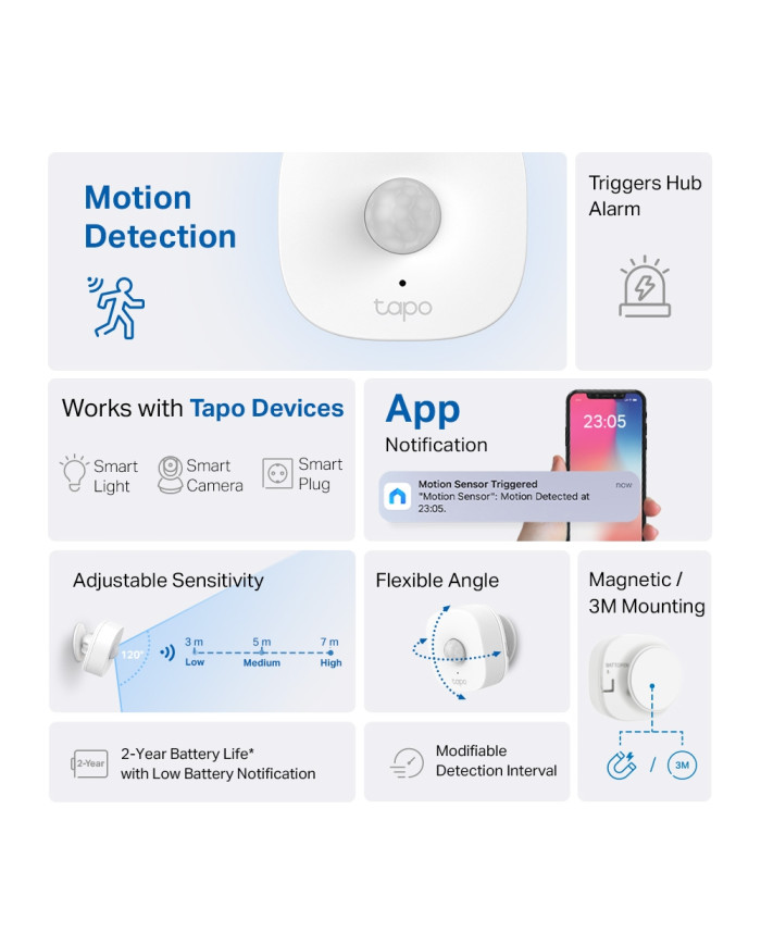 TAPO SENSOR DE MOVIMIENTO INTELIGENTE (T100)
