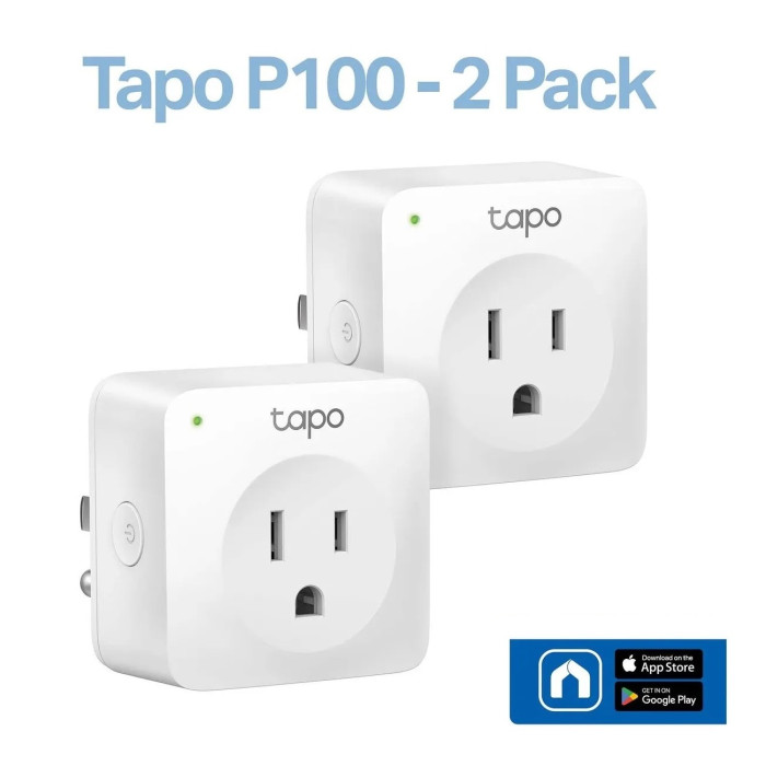 TP-LINK ENCHUFE INTELIGENTE WIFI 2*PACKS (P100)