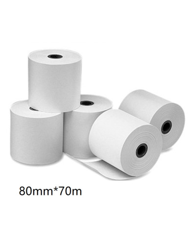 ROLLO PAPEL TERMICA 80mm UNIDAD (70metros)