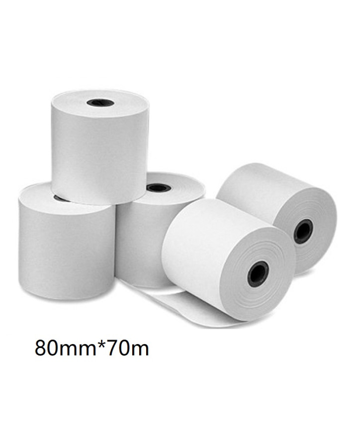 ROLLO PAPEL TERMICA 80mm UNIDAD (70metros)