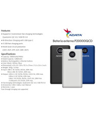 ADATA POWER BANK 20000mAh (P20000QCD)