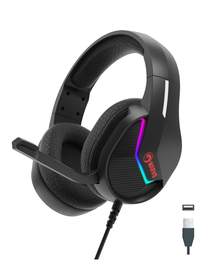 AUDIFONO MARVO SCORPION TACTIC 40 USB (H8618)