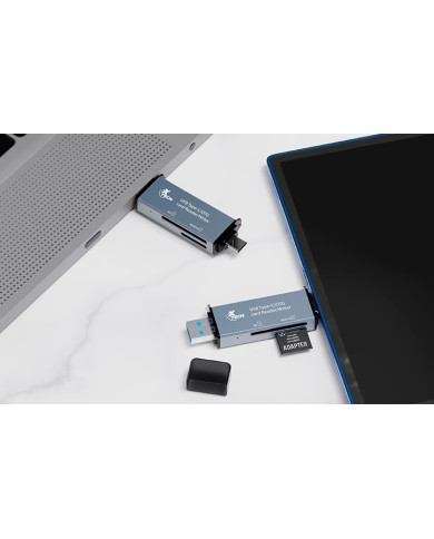XTECH LECTOR TARJETA DE MEMORIA 2 en 1 (XTC-580)