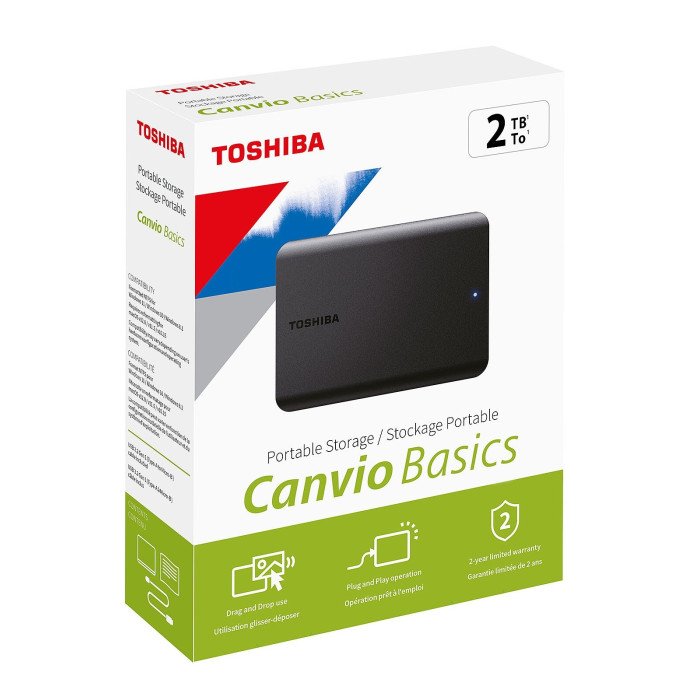 TOSHIBA DISCO DURO 2TB EXTERNO USB (CANVIO ADVANCE)