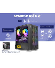 ANTEC CASE GAMER RGB MID-TOWER VIDRIO (NX200M RGB)