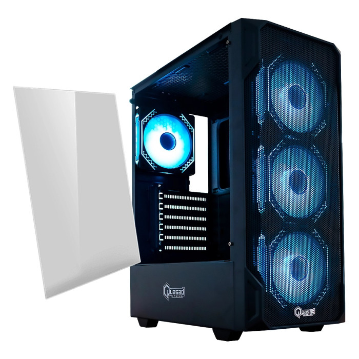 QUASAD CASE GAMER ATX MID-TOWER VIDRIO (QG-027)