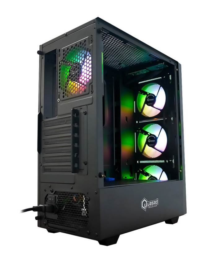 QUASAD CASE GAMER ATX MID-TOWER VIDRIO (QG-027)