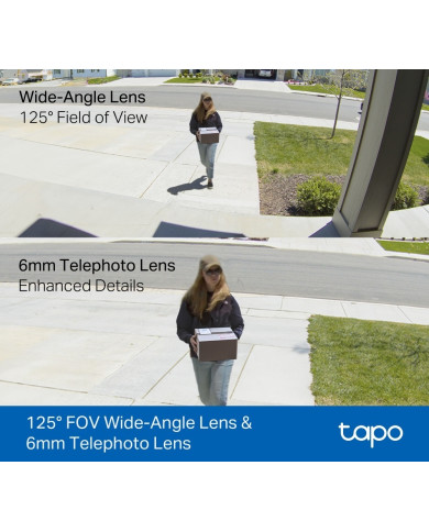 TP-LINK TAPO CAMARA DE SEGURIDAD 3MP WIFI DOBLE LENTE IP65 (C246D)