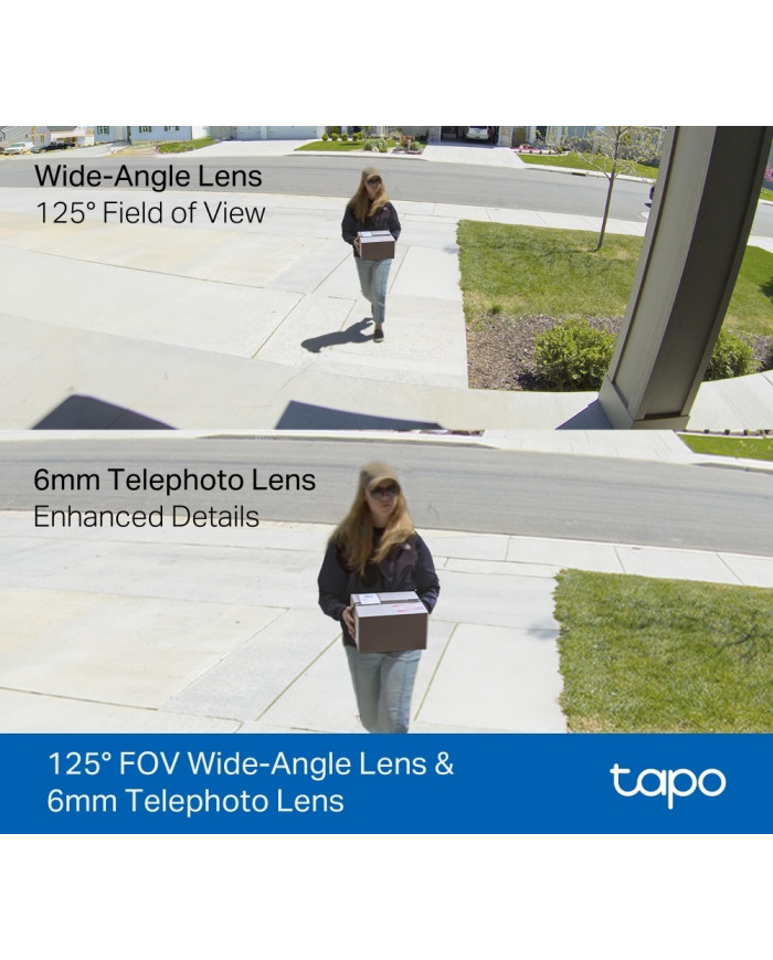TP-LINK TAPO CAMARA DE SEGURIDAD 3MP WIFI DOBLE LENTE IP65 (C246D)