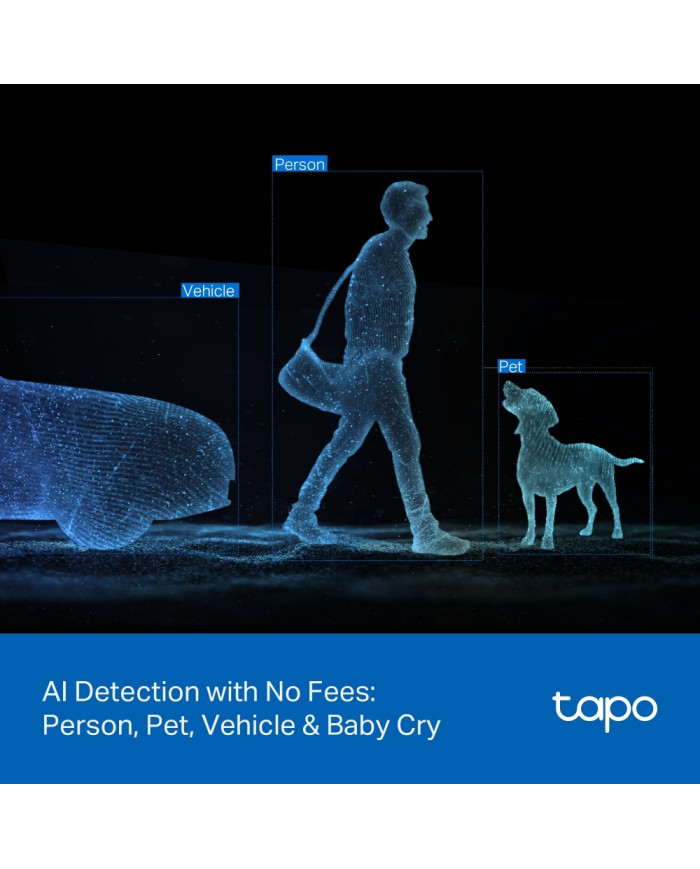 TP-LINK TAPO CAMARA DE SEGURIDAD 3MP WIFI DOBLE LENTE IP65 (C246D)