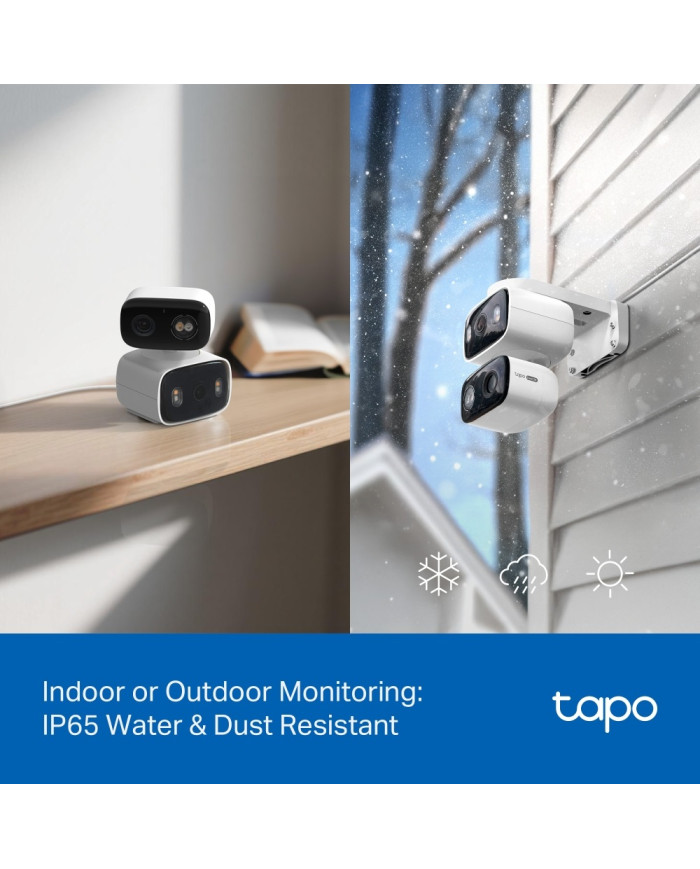 TP-LINK TAPO CAMARA DE SEGURIDAD 3MP WIFI DOBLE LENTE IP65 (C246D)