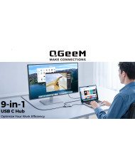QGEEM HUB USB-C 9 EN 1 MULTIPUERTOS