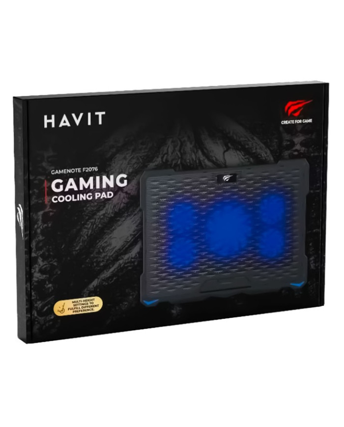 HAVIT BASE VENTILADOR LED HASTA 17" (F2076)