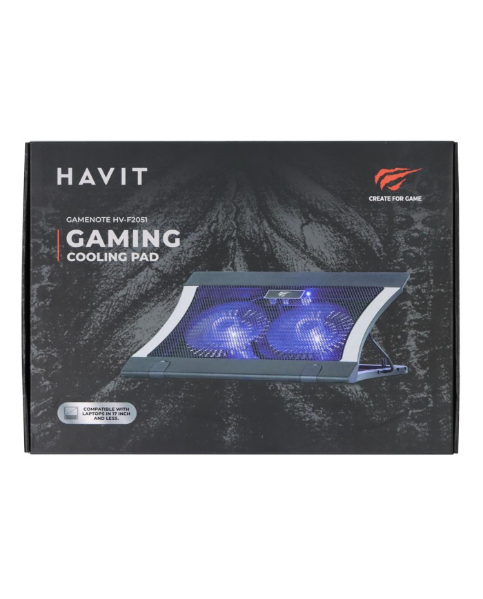 HAVIT BASE VENTILADOR LED HASTA 15.6" (F2051)