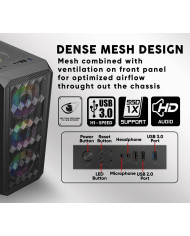 ARMAGGEDDON CASE GAMER BLANCO ATX MID-TOWER VIDRIO (TRITRON PRO 100)